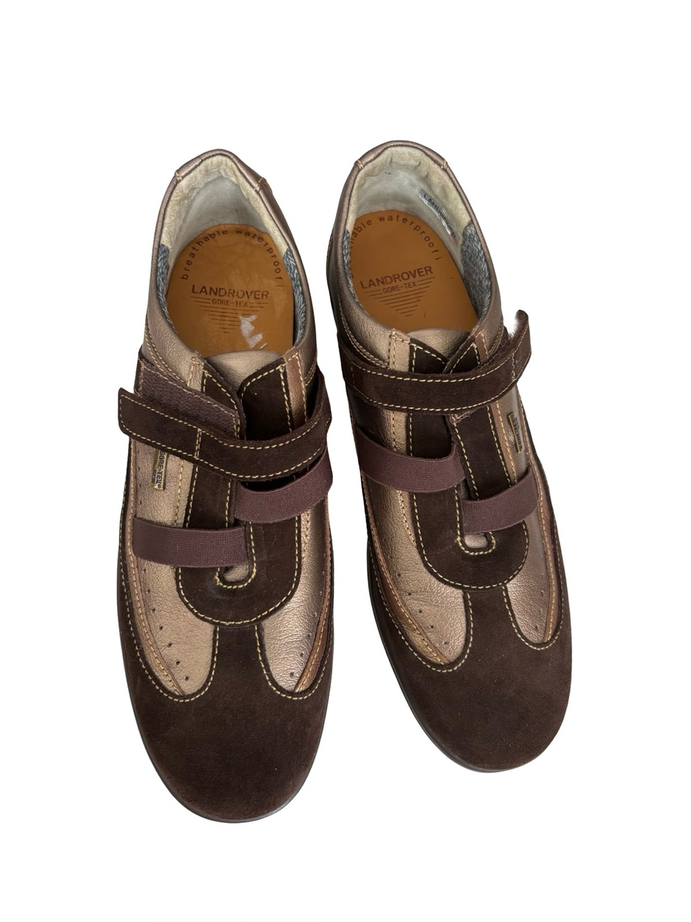 Women’s Landrover Brown Leather & Suede Casual Sneakers